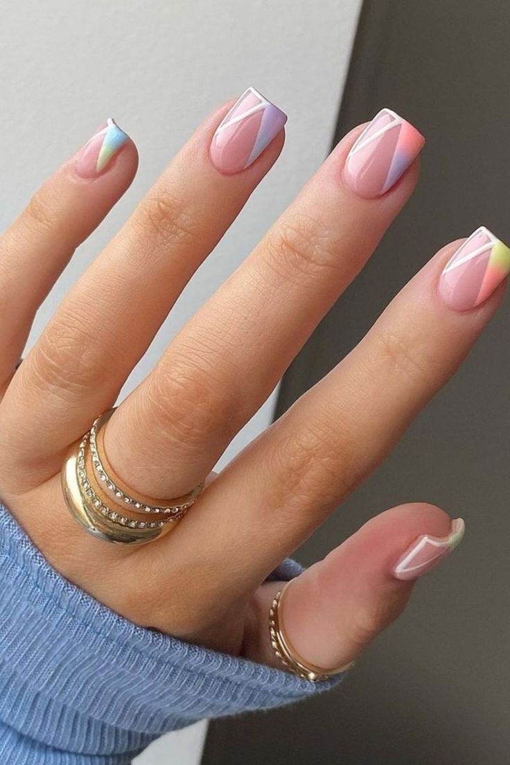 Best Ideas for Short Square Acrylic Nails - 9